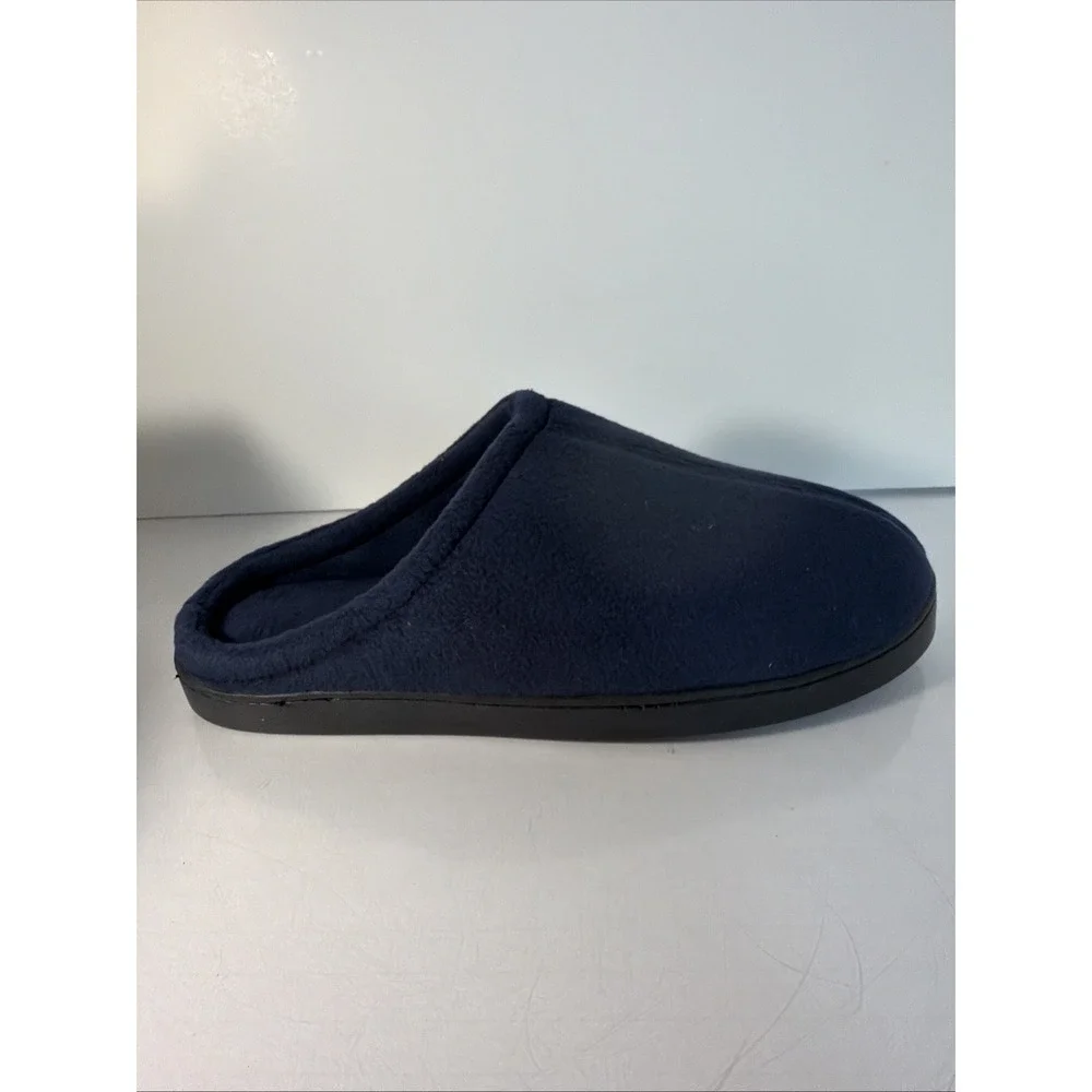 New King Size Comfortable Navy Clog Slip On Slippers Size 10W Men Soft Padding